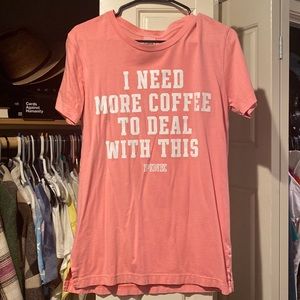 Victoria secret pink coral tshirt